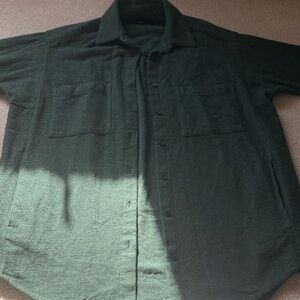 Madewell Dark Green Button Down Shirt